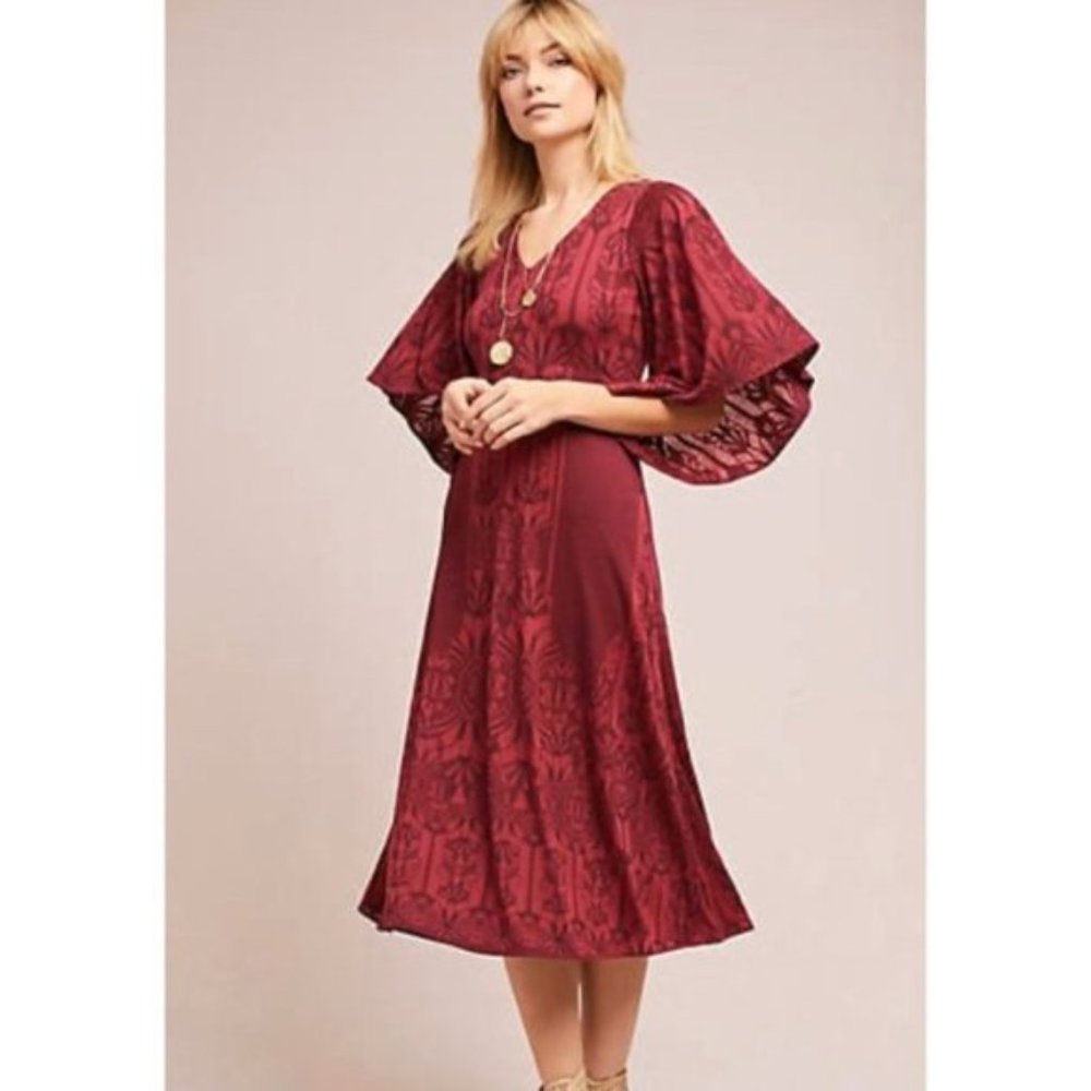 Anthropologie Akemi + Kin Isolde Bell-Sleeve Dress